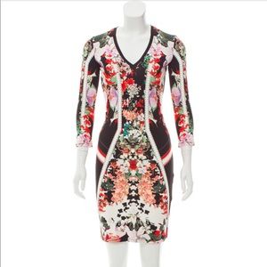 Roberto Cavalli Body-con Floral Dress